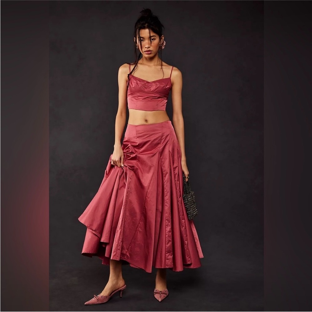 Free People Mya Skirt and cropped top Set Sz.0